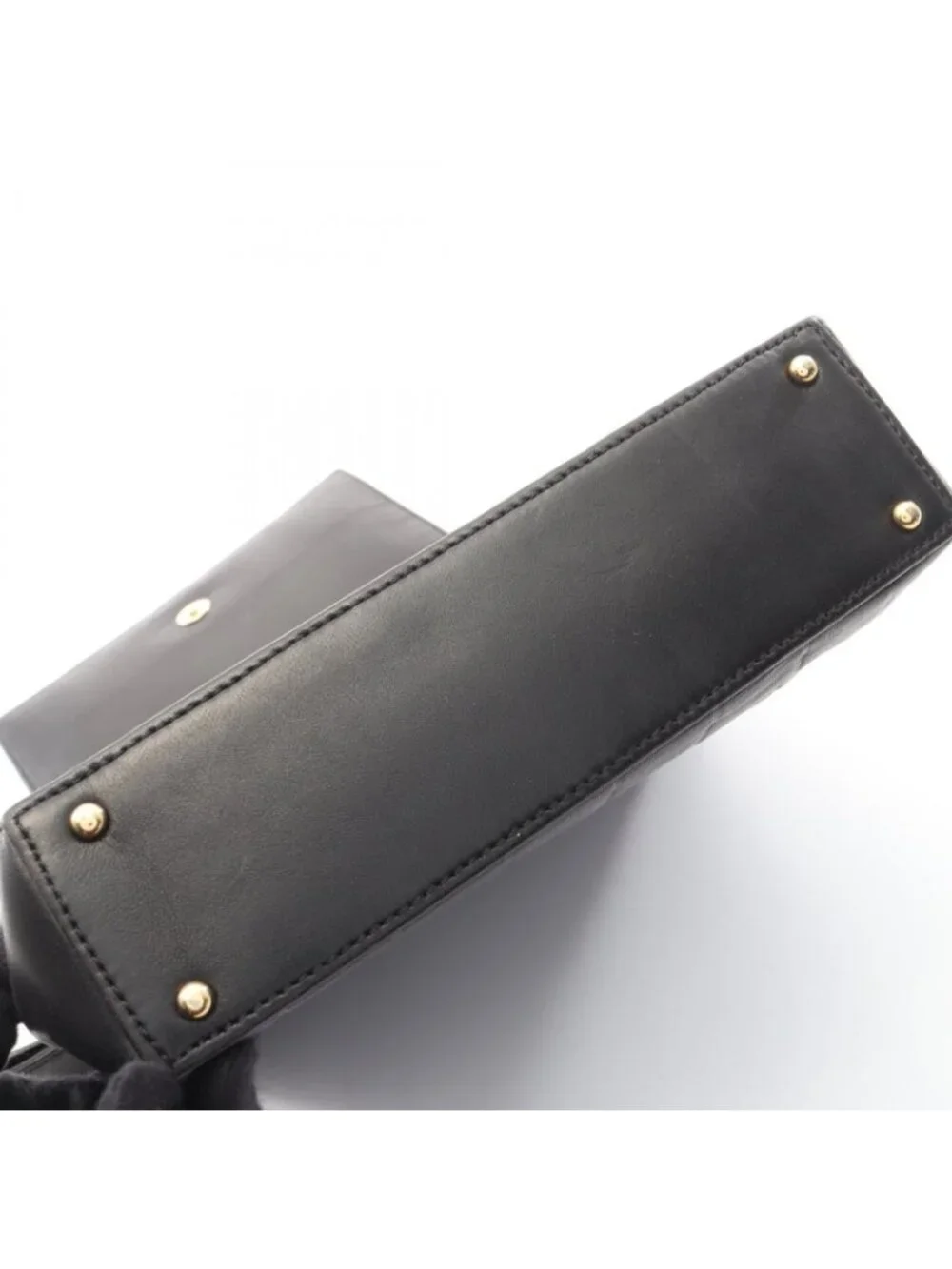Chanel Shoulder Bag Choco Bar Black Lambskin CC Logo
